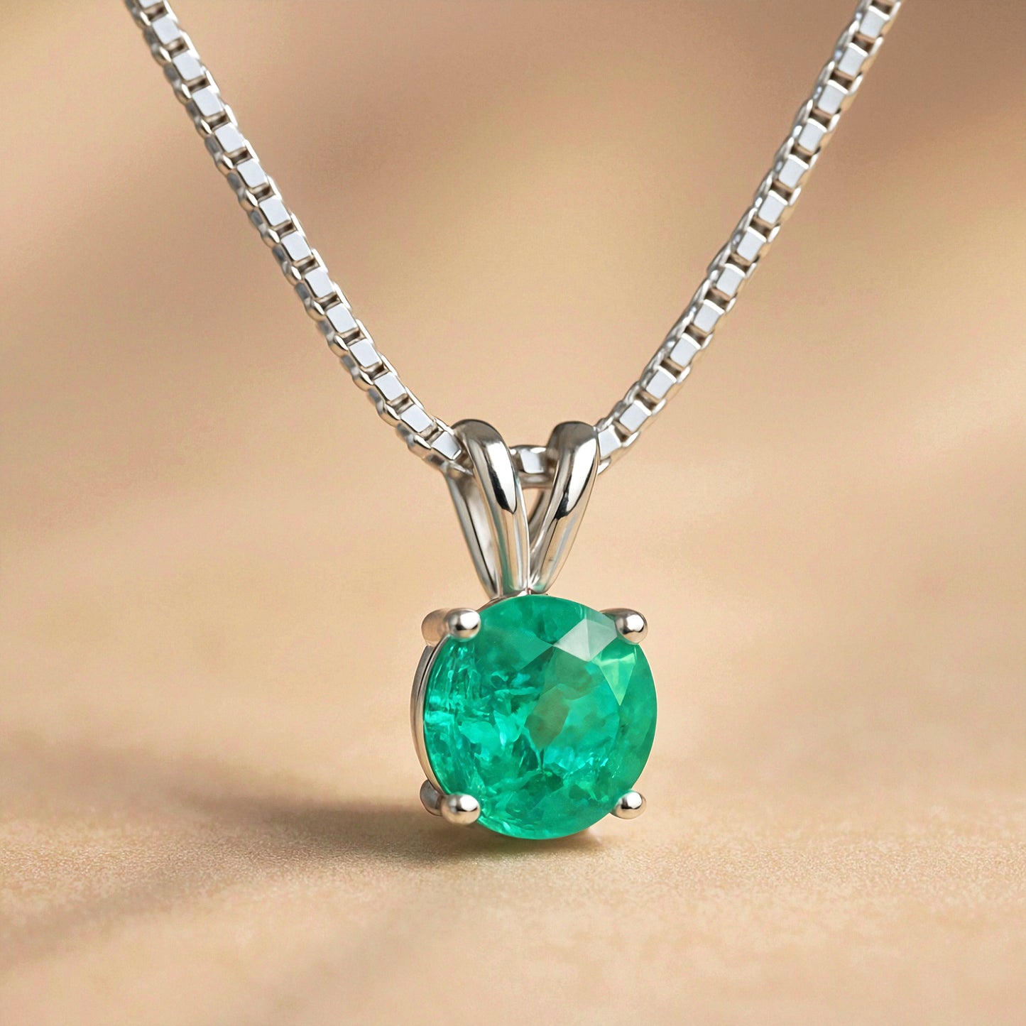 "Circle of Life" Round Portuguese Cut Cremation  Pendant 8MM