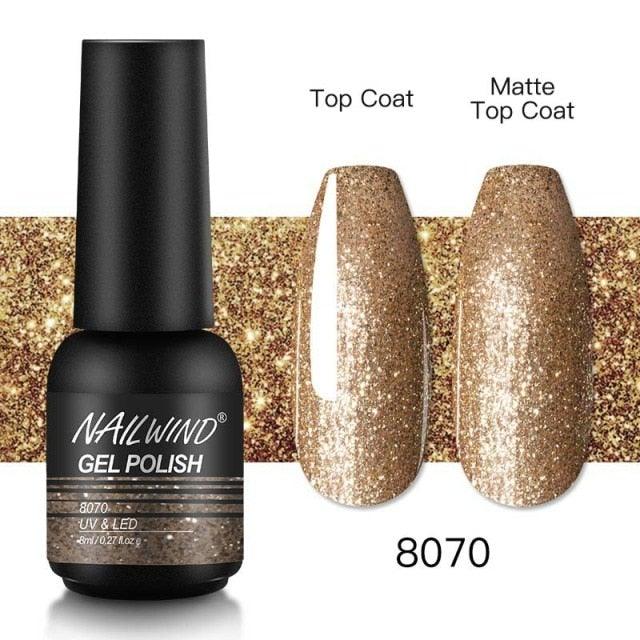 Colorful Glossy Gel Nail Polish 8ml Modern Permanent UV LED Nails Gel Luxury Fashion For Women and Girls Shine Design