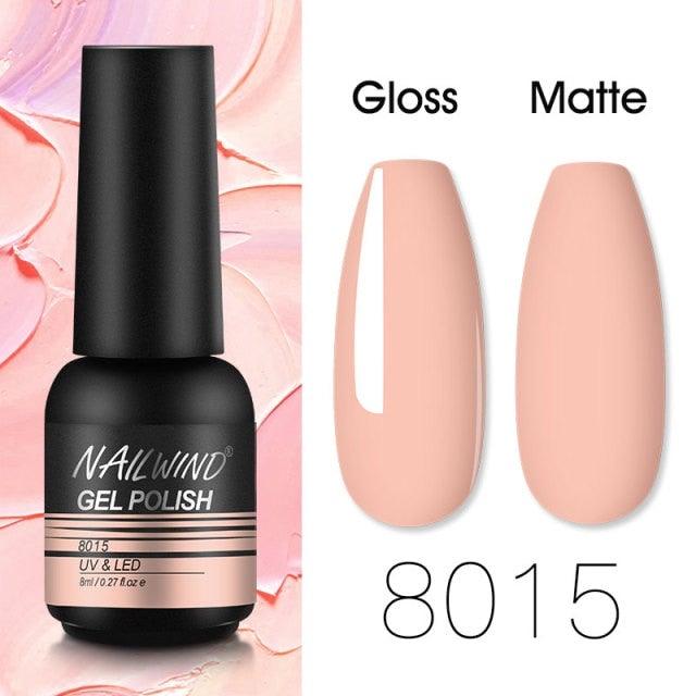 Colorful Glossy Gel Nail Polish 8ml Modern Permanent UV LED Nails Gel Luxury Fashion For Women and Girls Shine Design