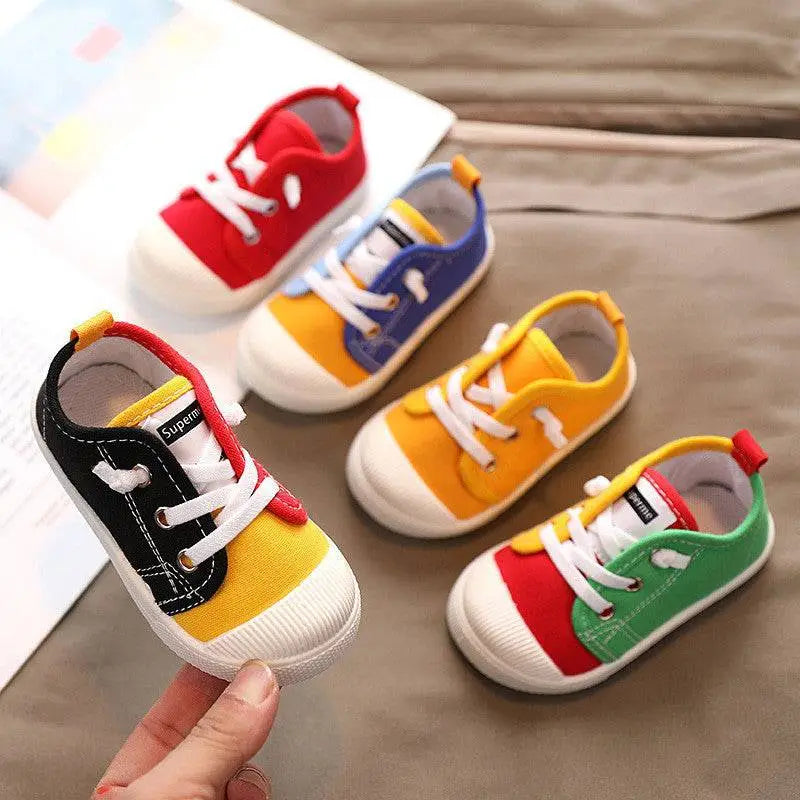 Colorful Kindergarten Indoor Shoes with Rubber Soles