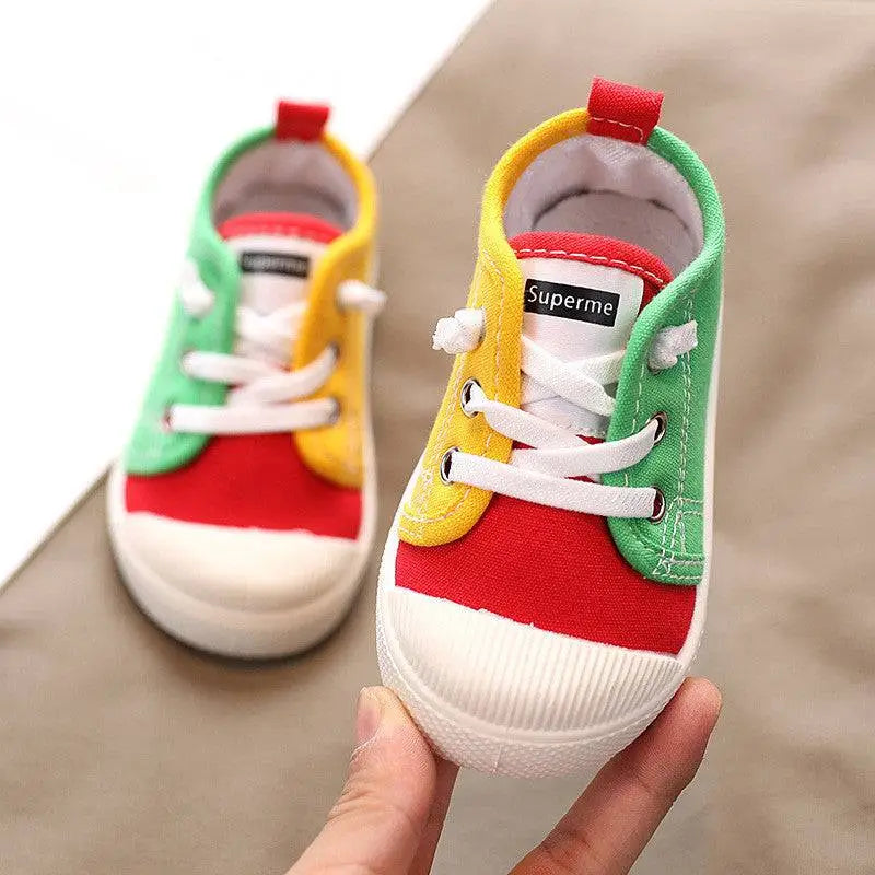 Colorful Kindergarten Indoor Shoes with Rubber Soles