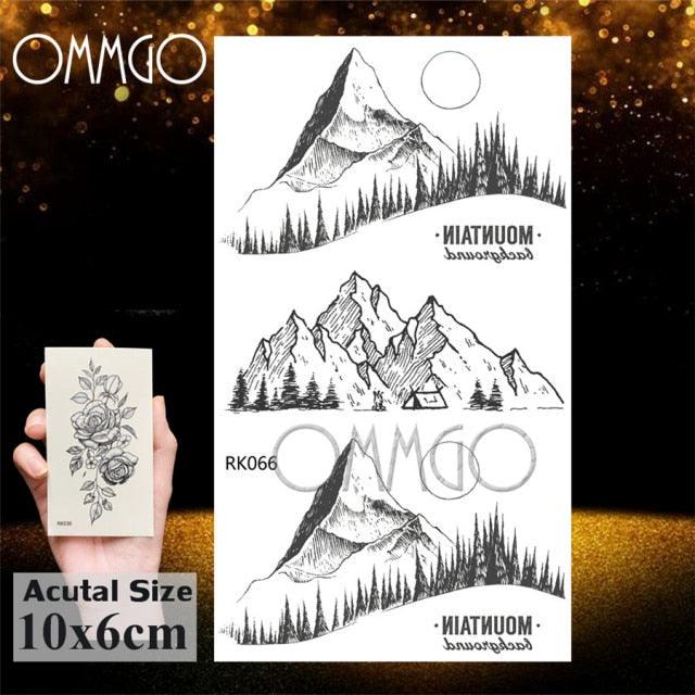 Colorful Tribal Tattoo Feather Temporary Tattoos Custom Waterproof Modern Tatoos Luxury Design