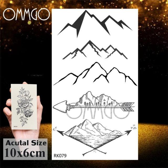 Colorful Tribal Tattoo Feather Temporary Tattoos Custom Waterproof Modern Tatoos Luxury Design