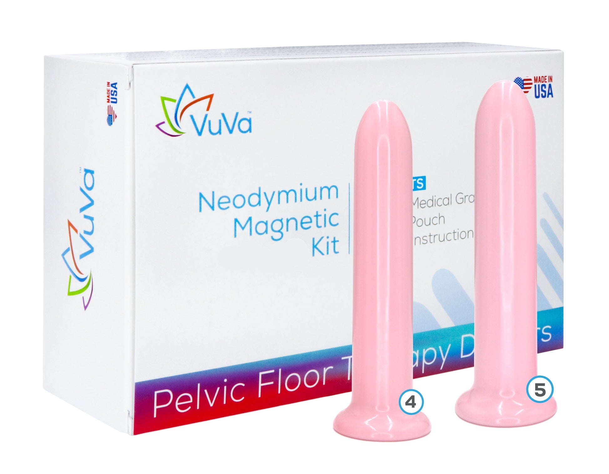 Size 4 & 5 Neodymium Magnetic Vaginal Combo Set-0