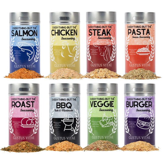 Complete Kitchen Seasonings Kit | Gourmet Everything Collection | Set of 8 XL Tins-0