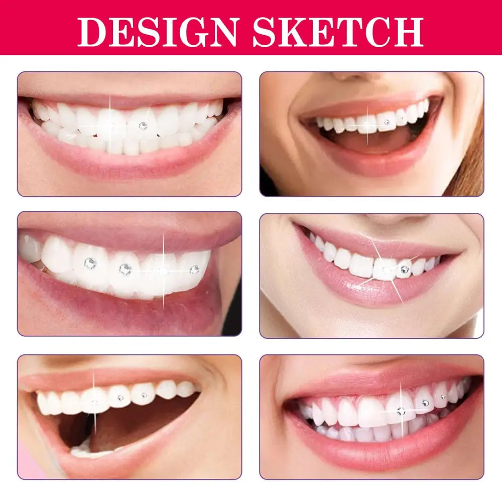 Complete Tooth Gem Kit with Adhesive and Light