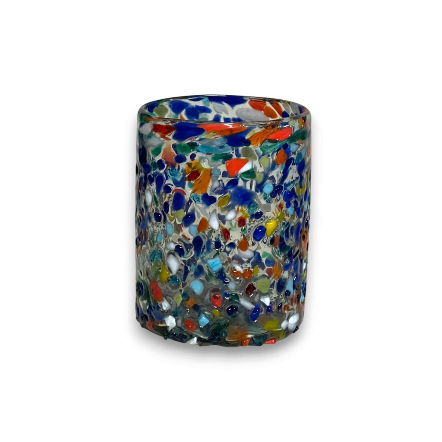 Confetti Pebbled Drinking Glass | Hand-Blown Mexican Glassware