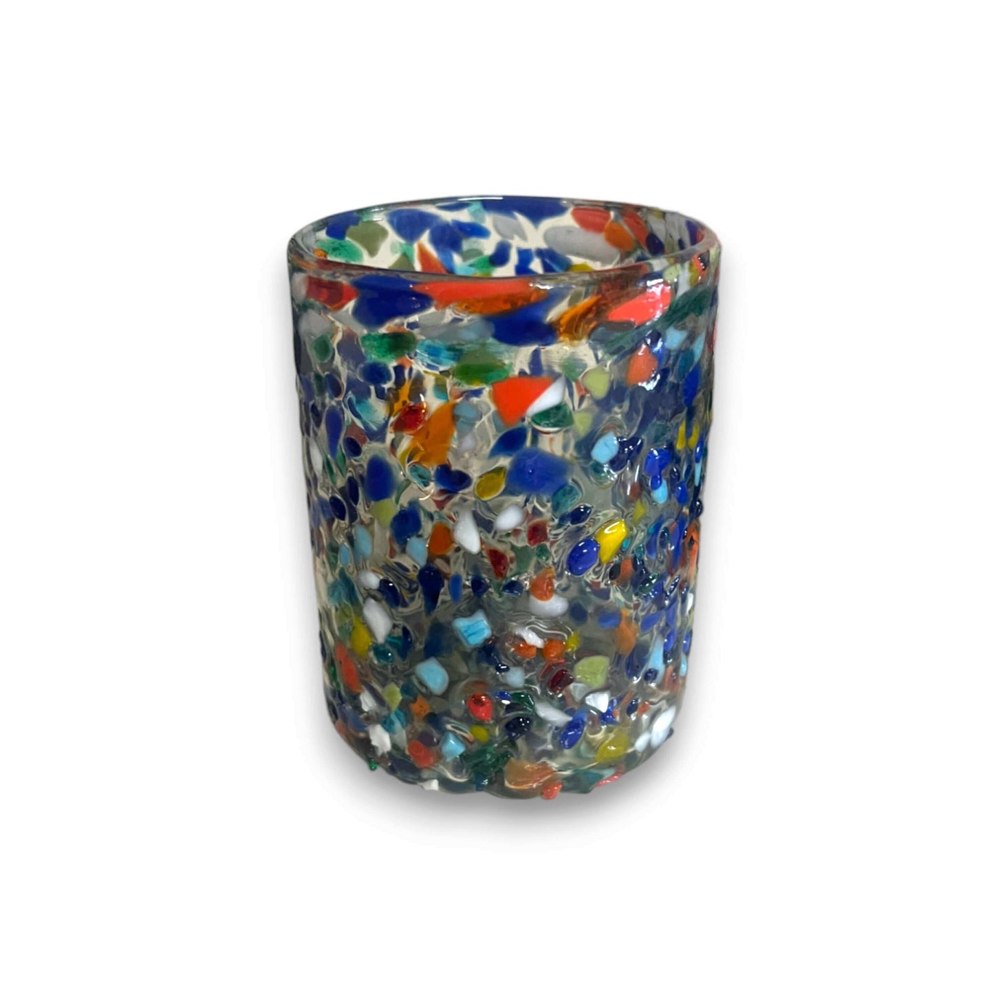 Confetti Pebbled Drinking Glass | Hand-Blown Mexican Glassware
