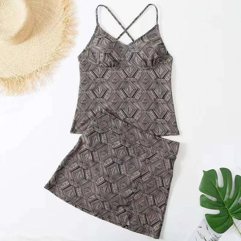 Conservative Artistic Color Split Geometric Mini Dress