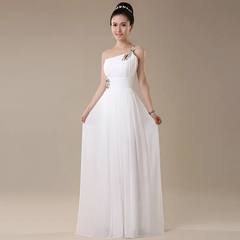 Coral Pink Embellished Chiffon Evening Dress