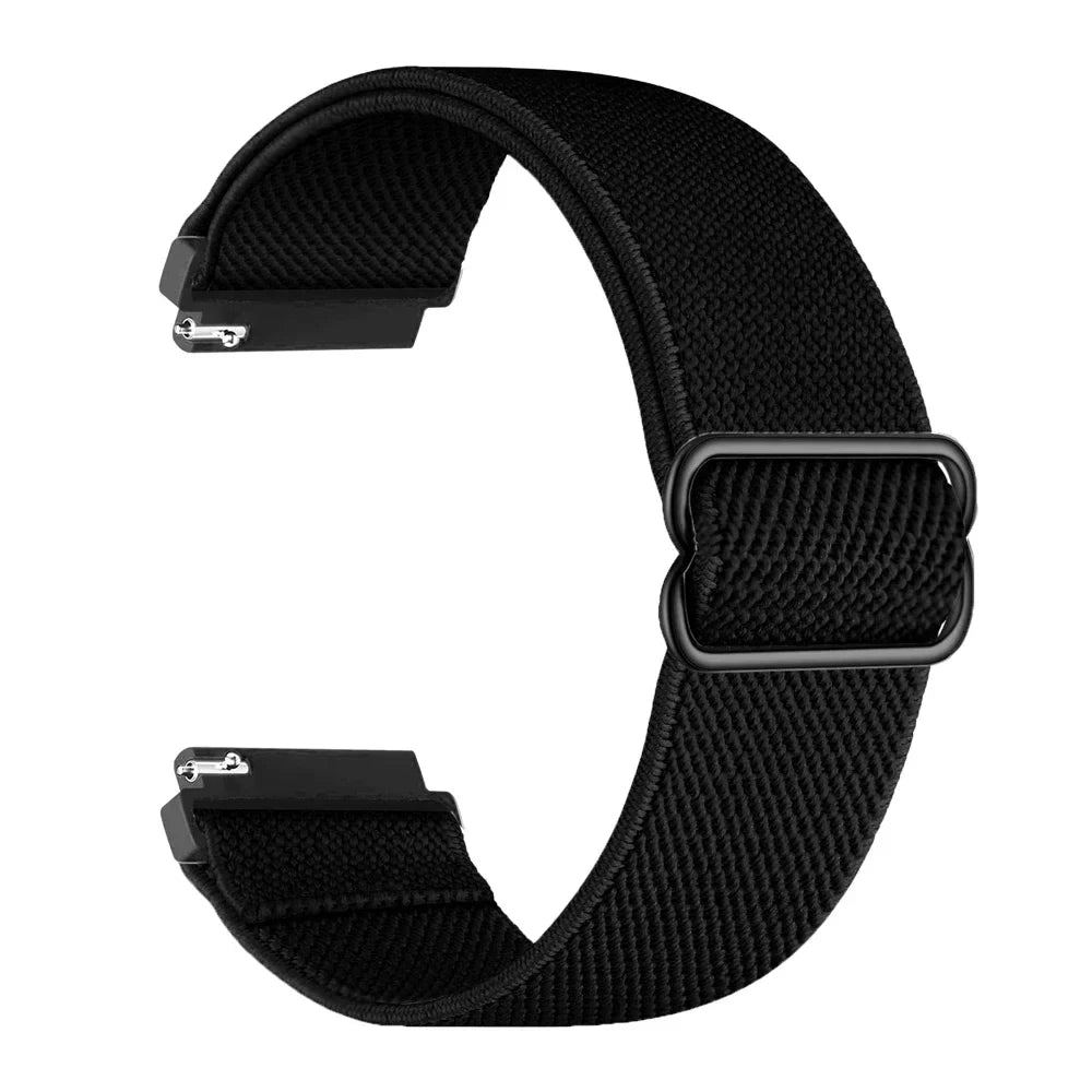 COROS Nylon Loop Watch Band - Elastic Strap Unisex with Metal Button Clasp