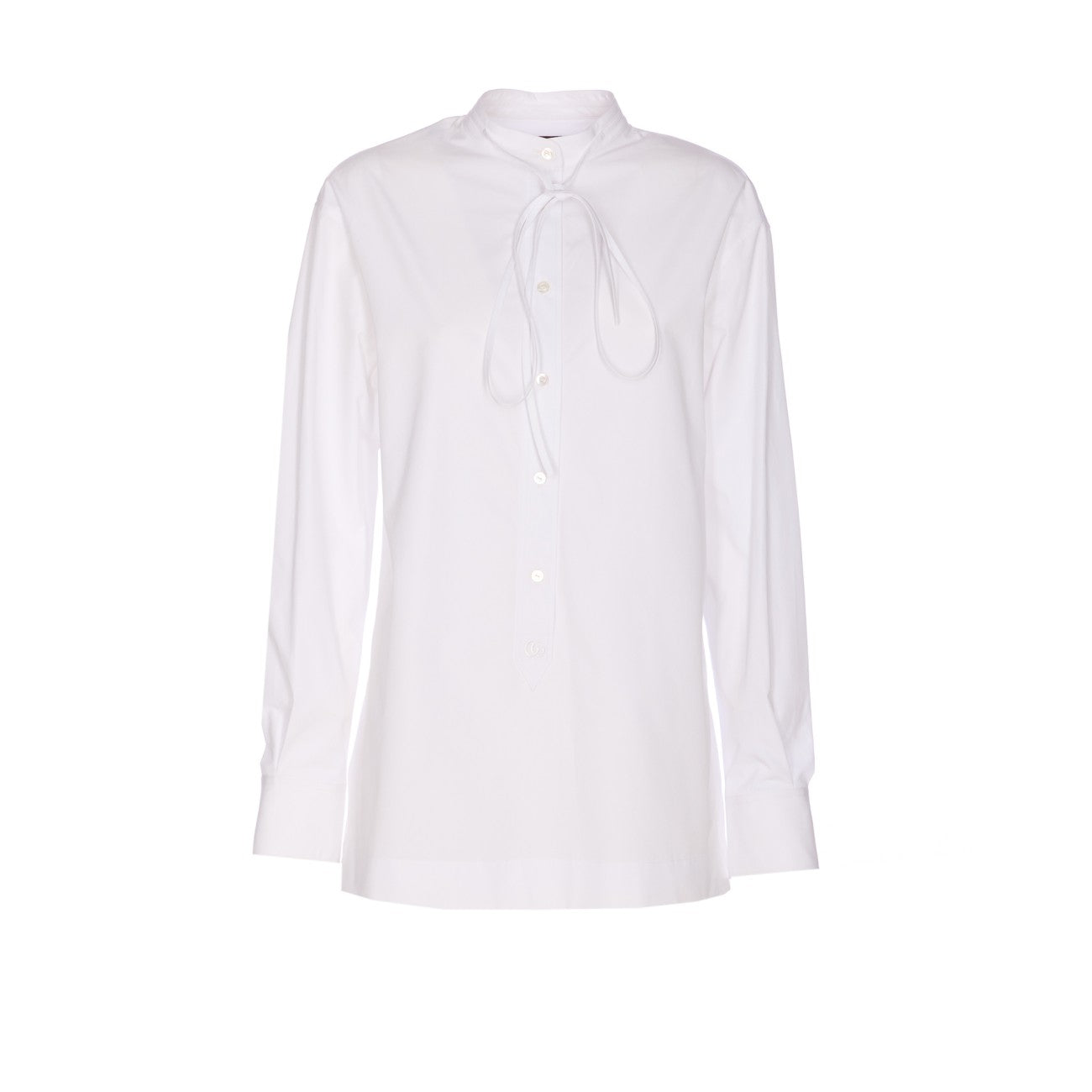 Gucci Women Cotton Poplin With Embroidery Shirt