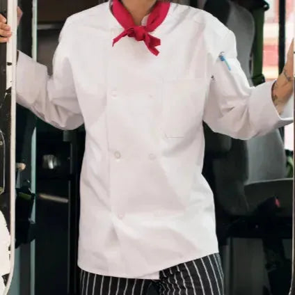 Classic Twill Mens Chef Coat 8 Buttons-0