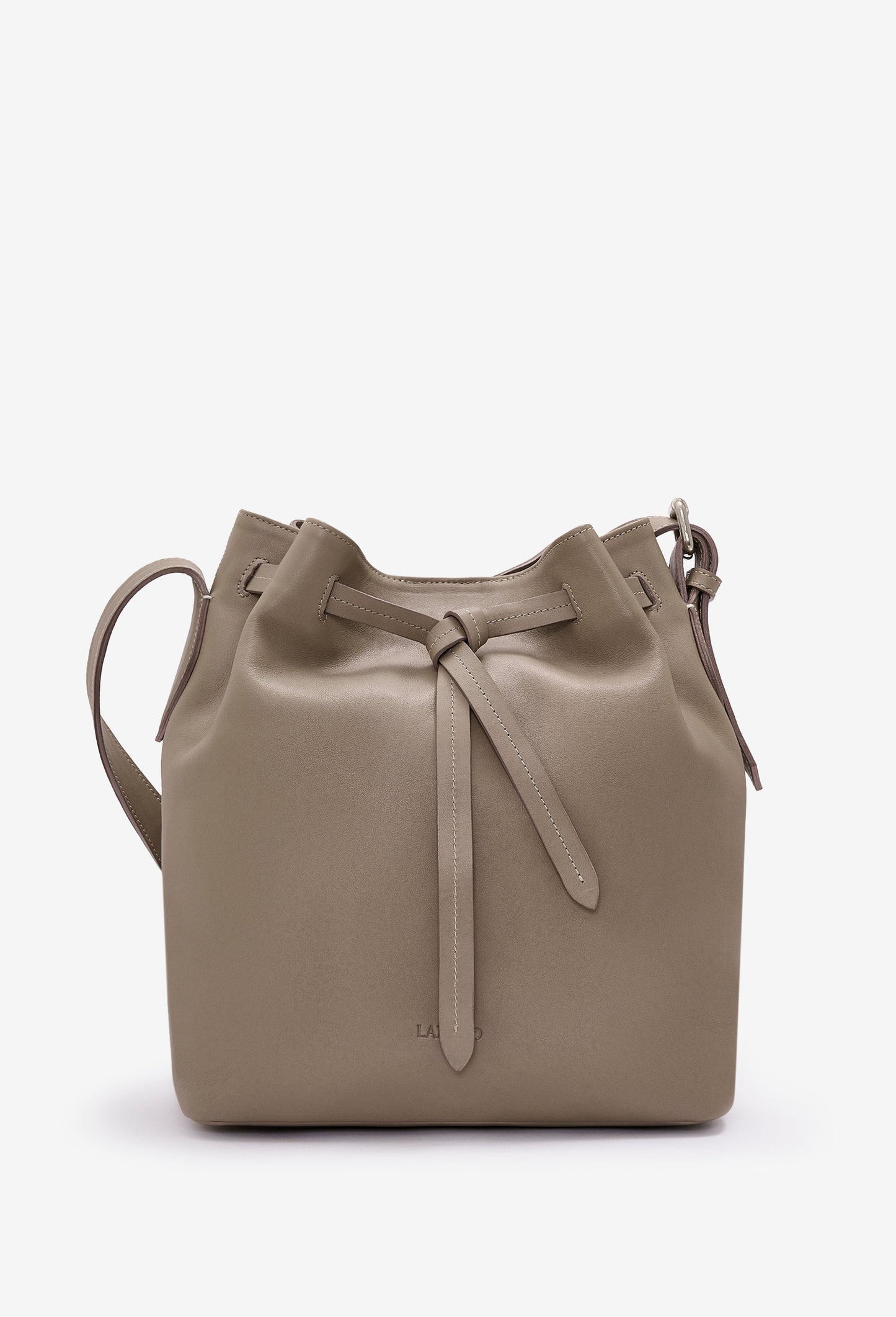 Coya Leather Bucket Bag - Mink-0