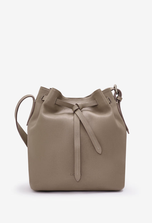 Coya Leather Bucket Bag - Mink-0