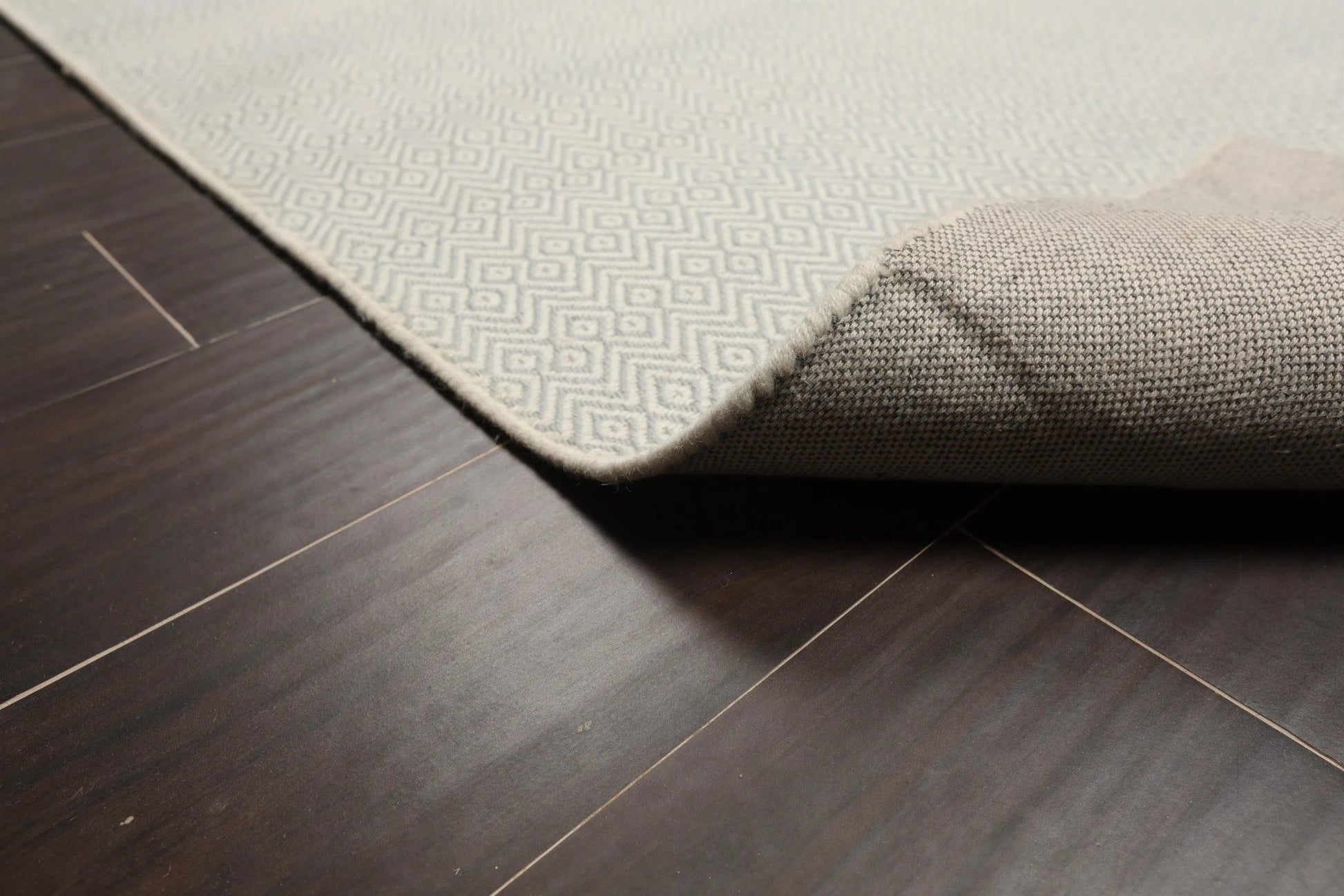 Multi Size Ivory, Gray Hand Woven 100% Wool Flatweave Modern & Contemporary Oriental Area Rug-1