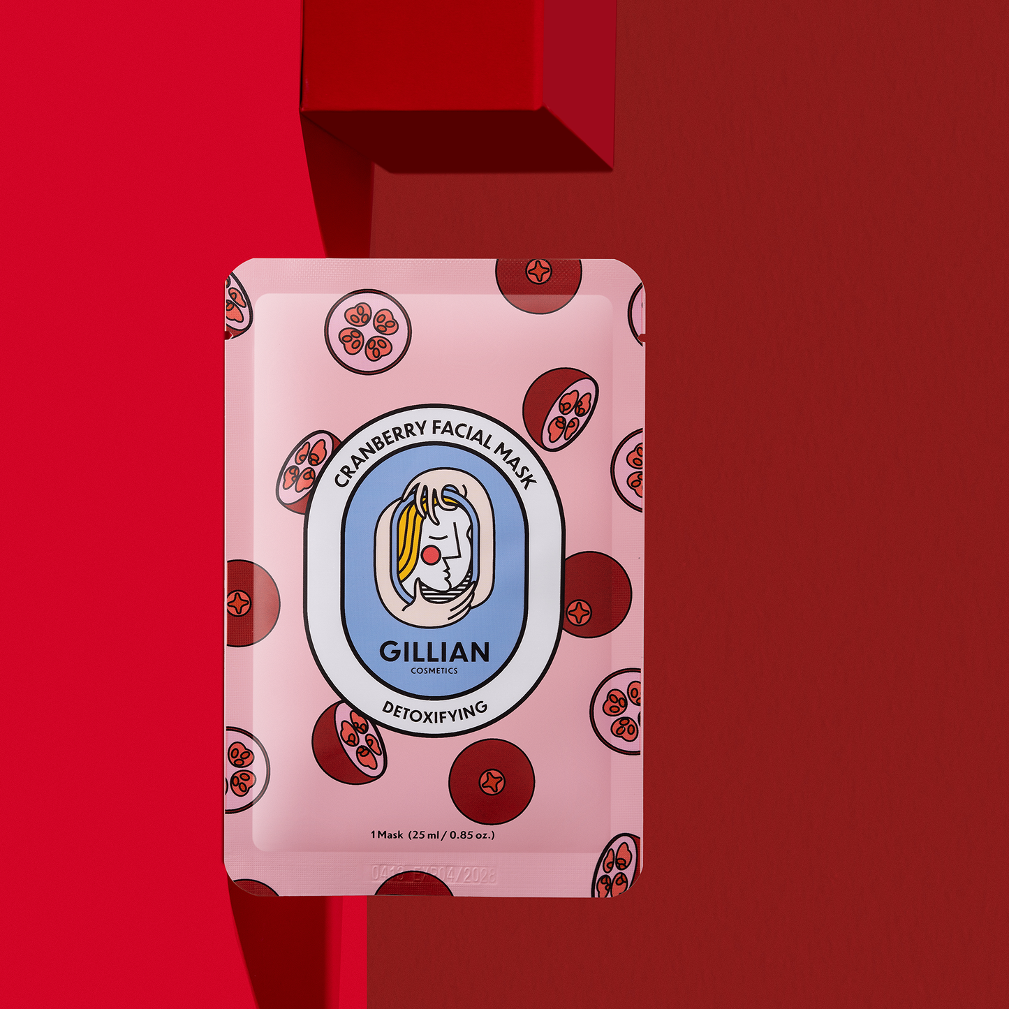 Gillian Cosmetics Cranberry (Detoxifying) Sheet Mask-1