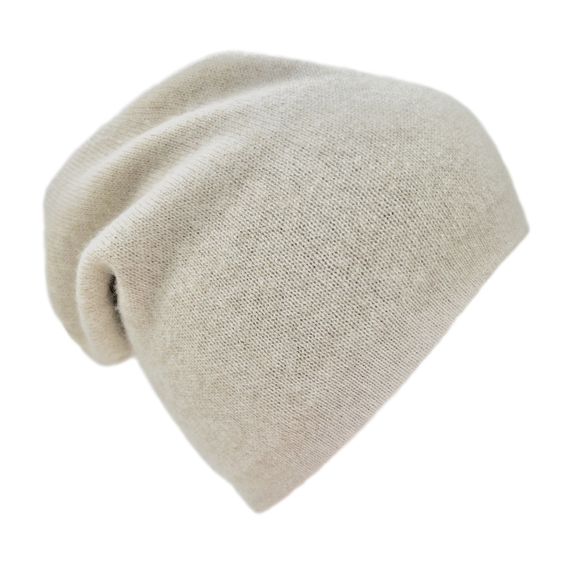Coffee + Cream Reversible Cashmere Beanie-3