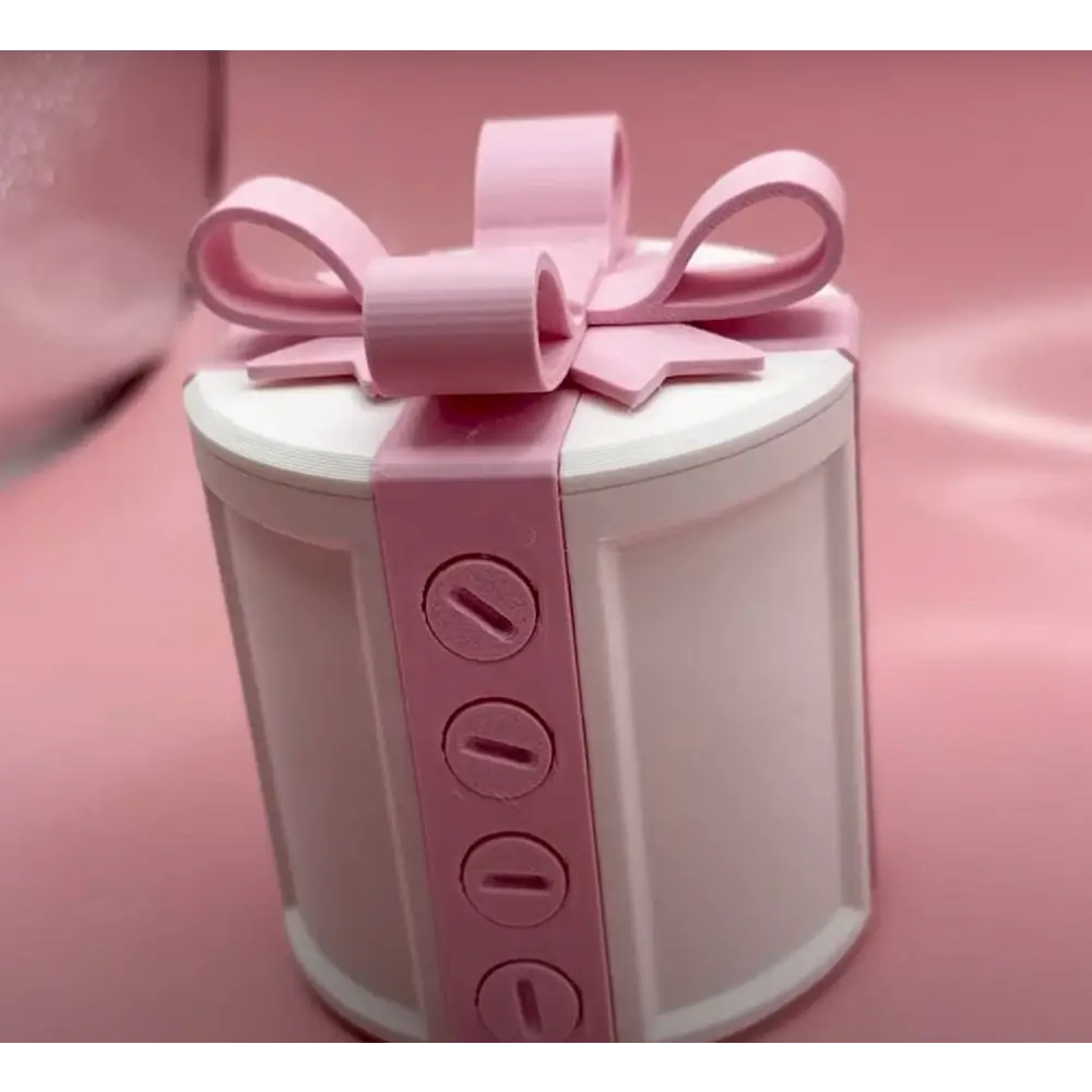 Creative Bowknot Pink and White Valentine Day Gift Box