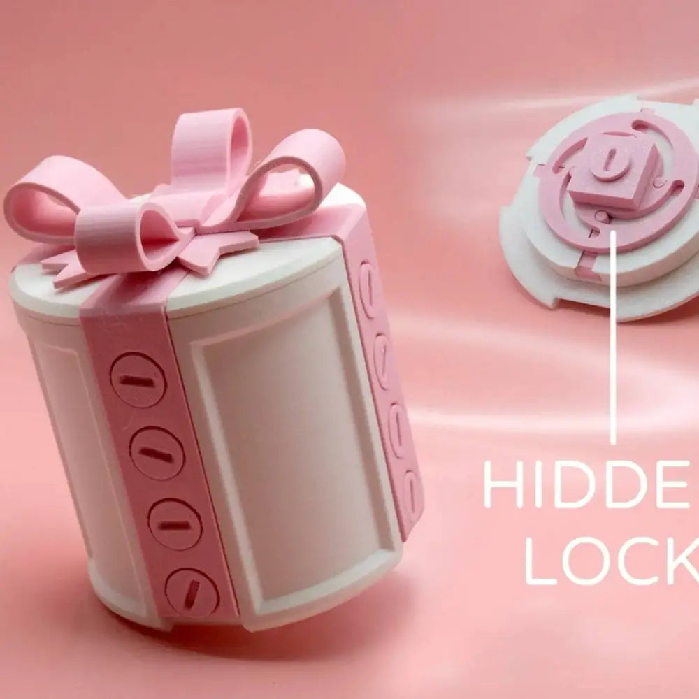 Creative Bowknot Pink and White Valentine Day Gift Box