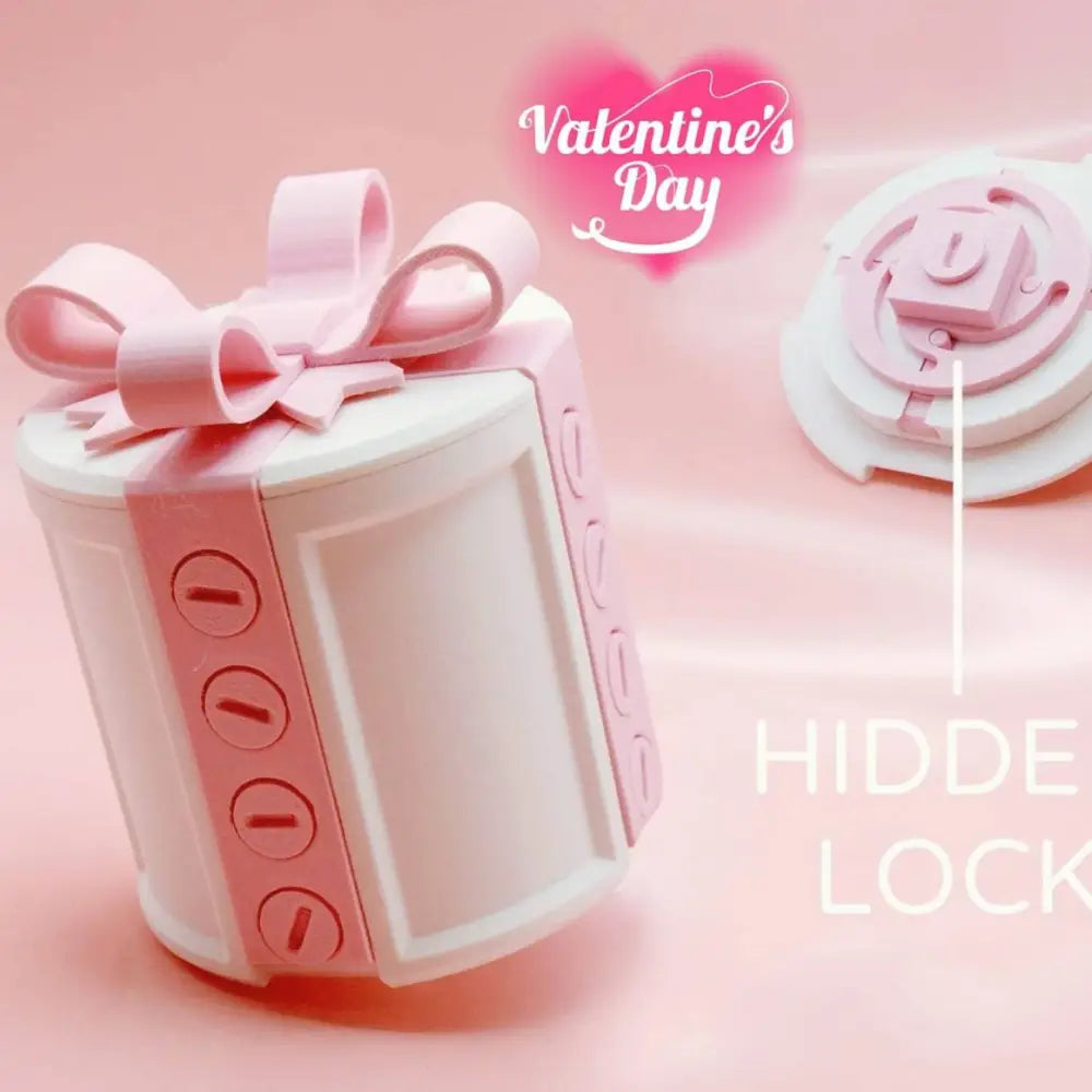Creative Bowknot Pink and White Valentine Day Gift Box