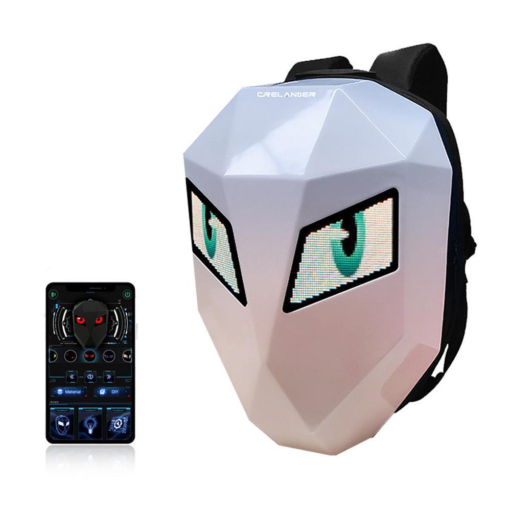 Crelander™ LED Hard Shell Water Resistant Motorcycle Backpack