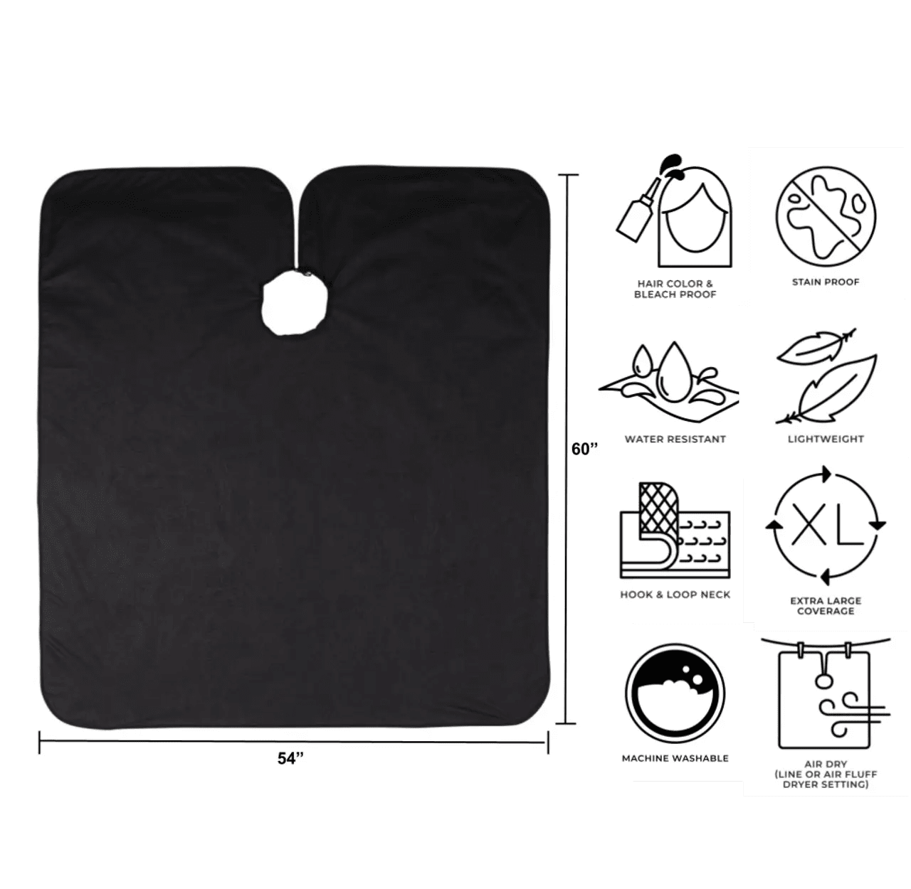Cricket Repel All Purpose Cape Black