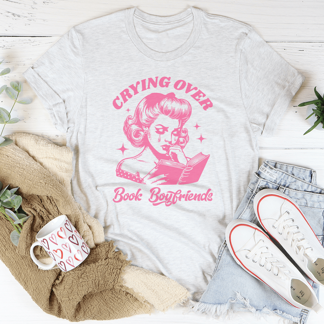 Crying Over Book Boyfriends Tee-2