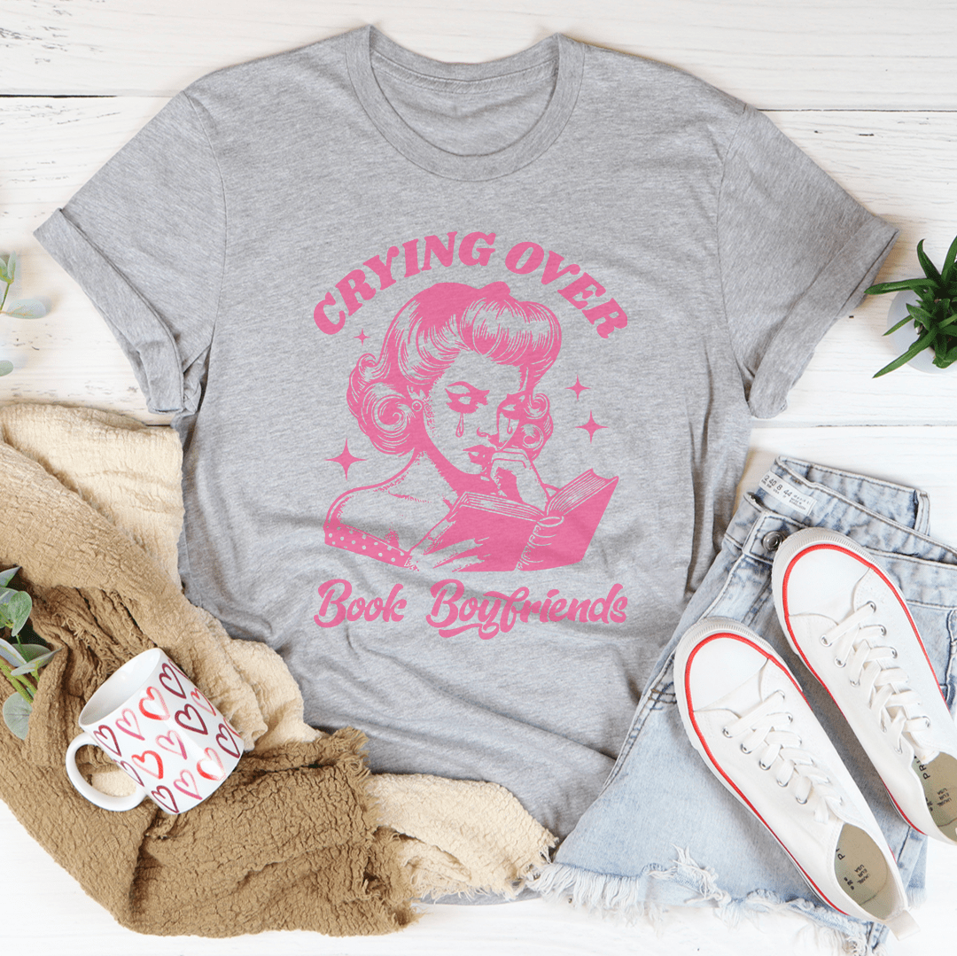 Crying Over Book Boyfriends Tee-1