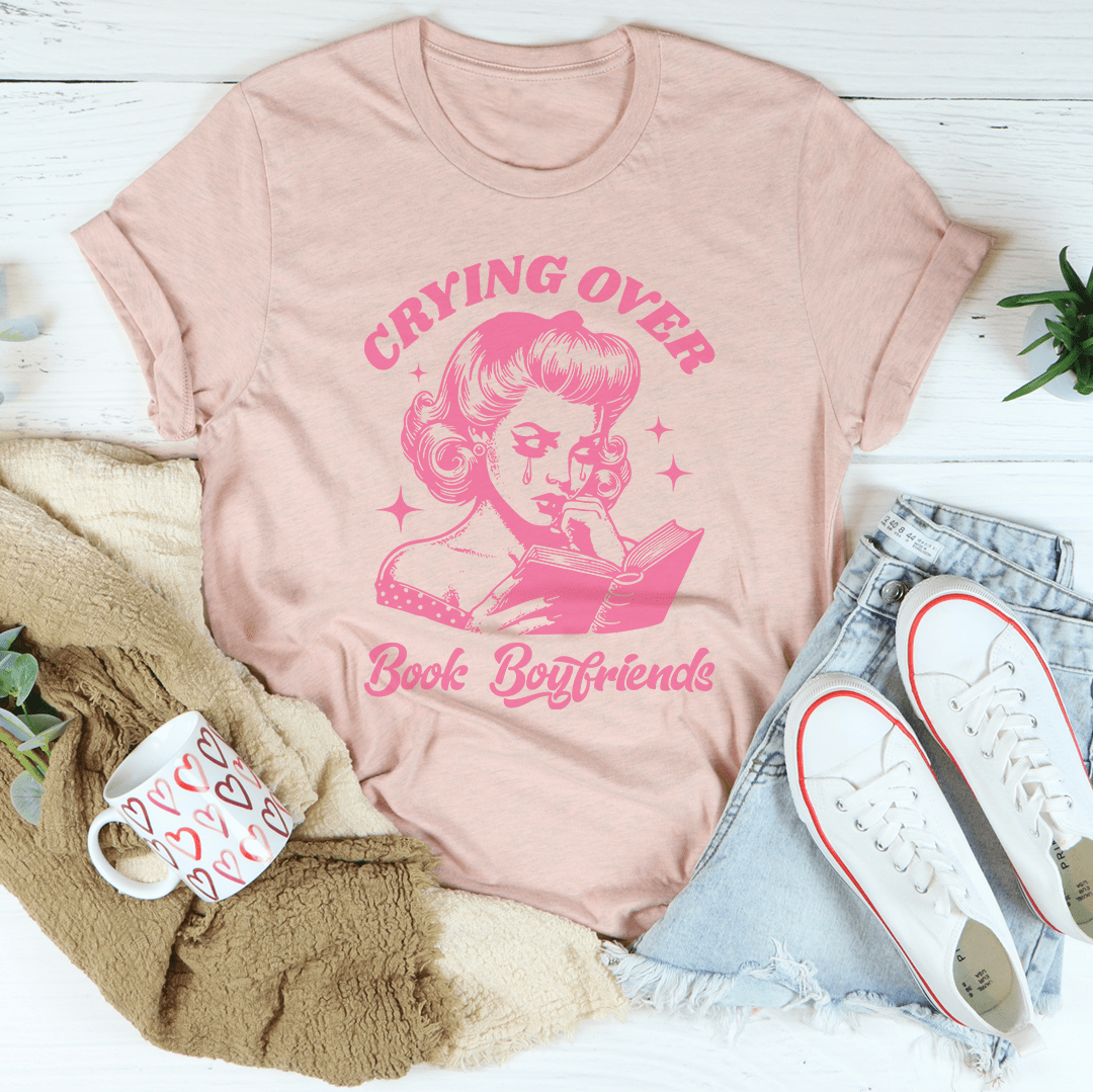 Crying Over Book Boyfriends Tee-0