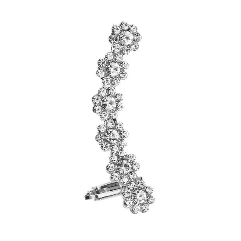 Crystal Butterfly Flower Rhinestone Ear Cuff