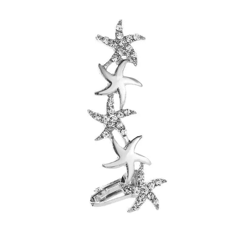 Crystal Butterfly Flower Rhinestone Ear Cuff