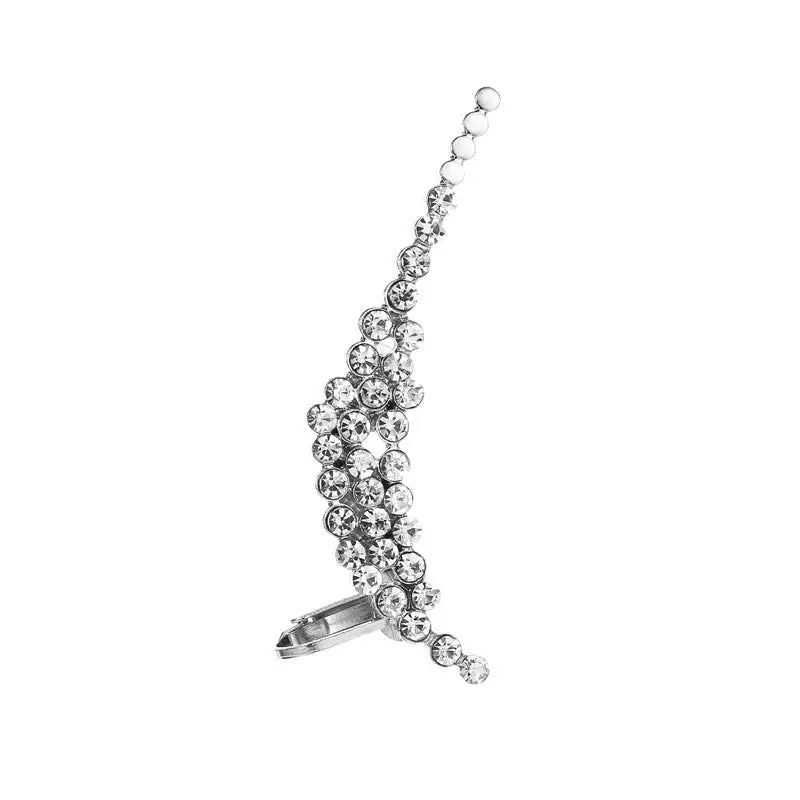 Crystal Butterfly Flower Rhinestone Ear Cuff
