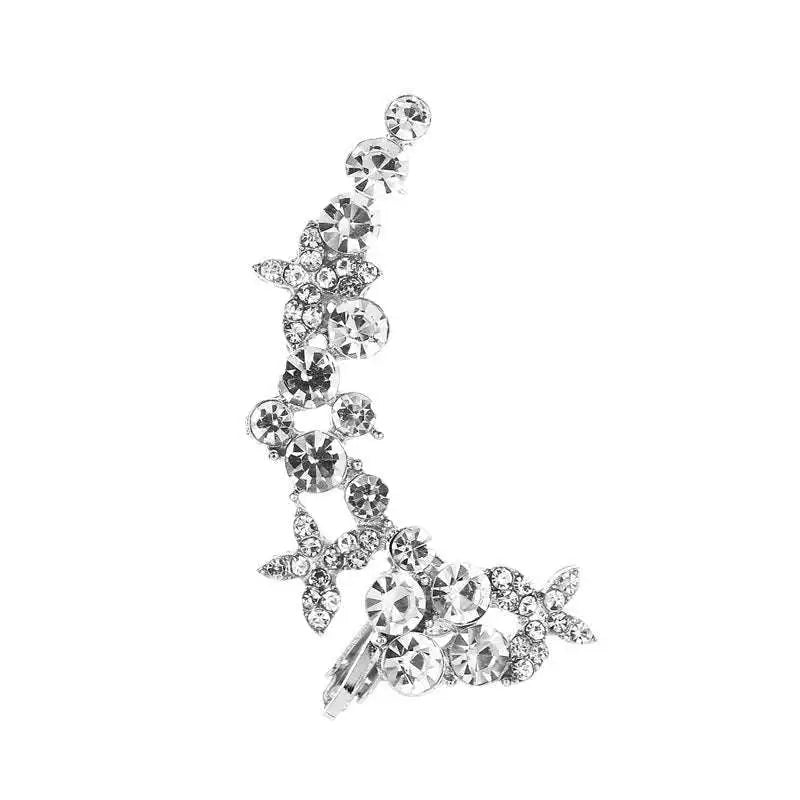 Crystal Butterfly Flower Rhinestone Ear Cuff