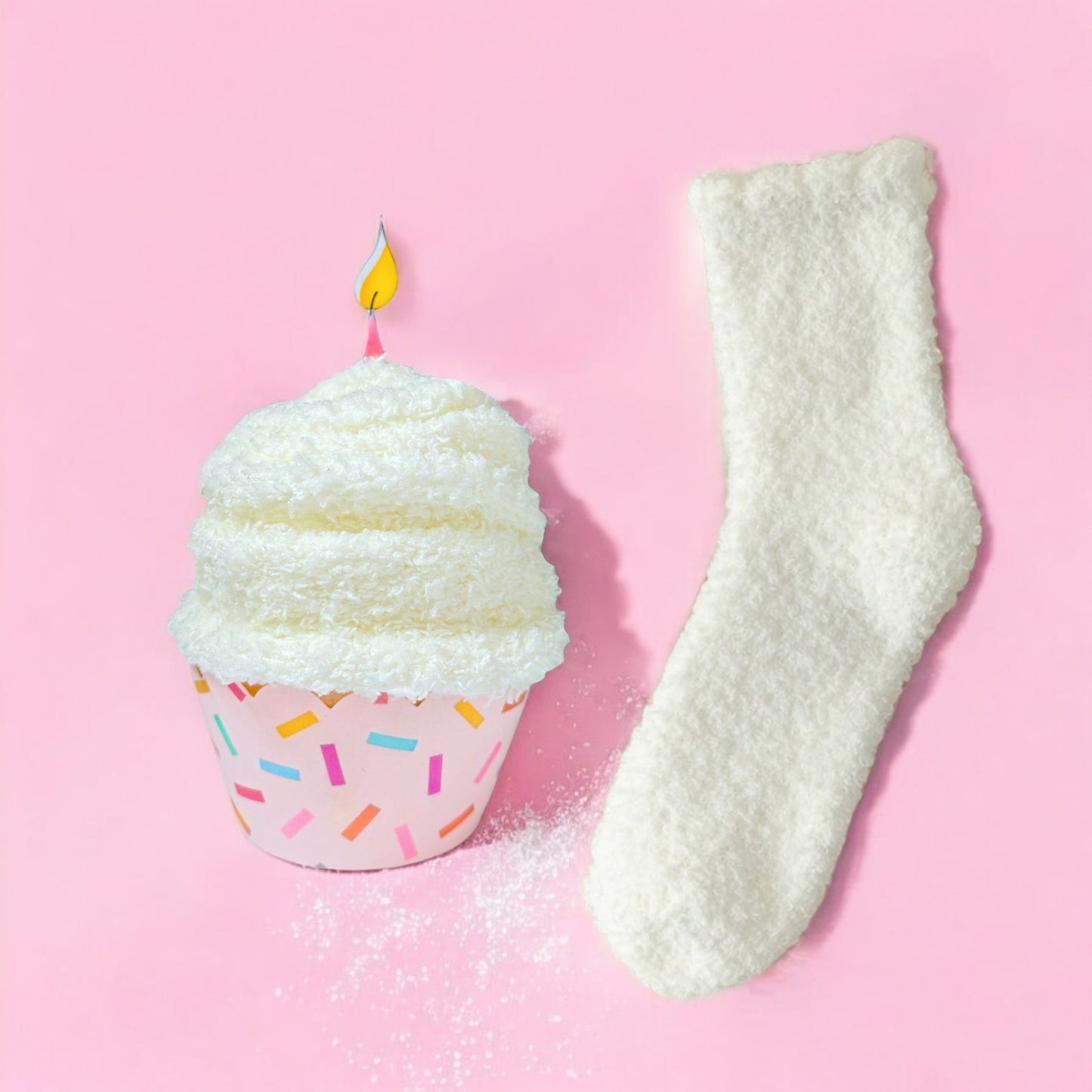 Birthday Cupcake Socks with Gift Box Surprise