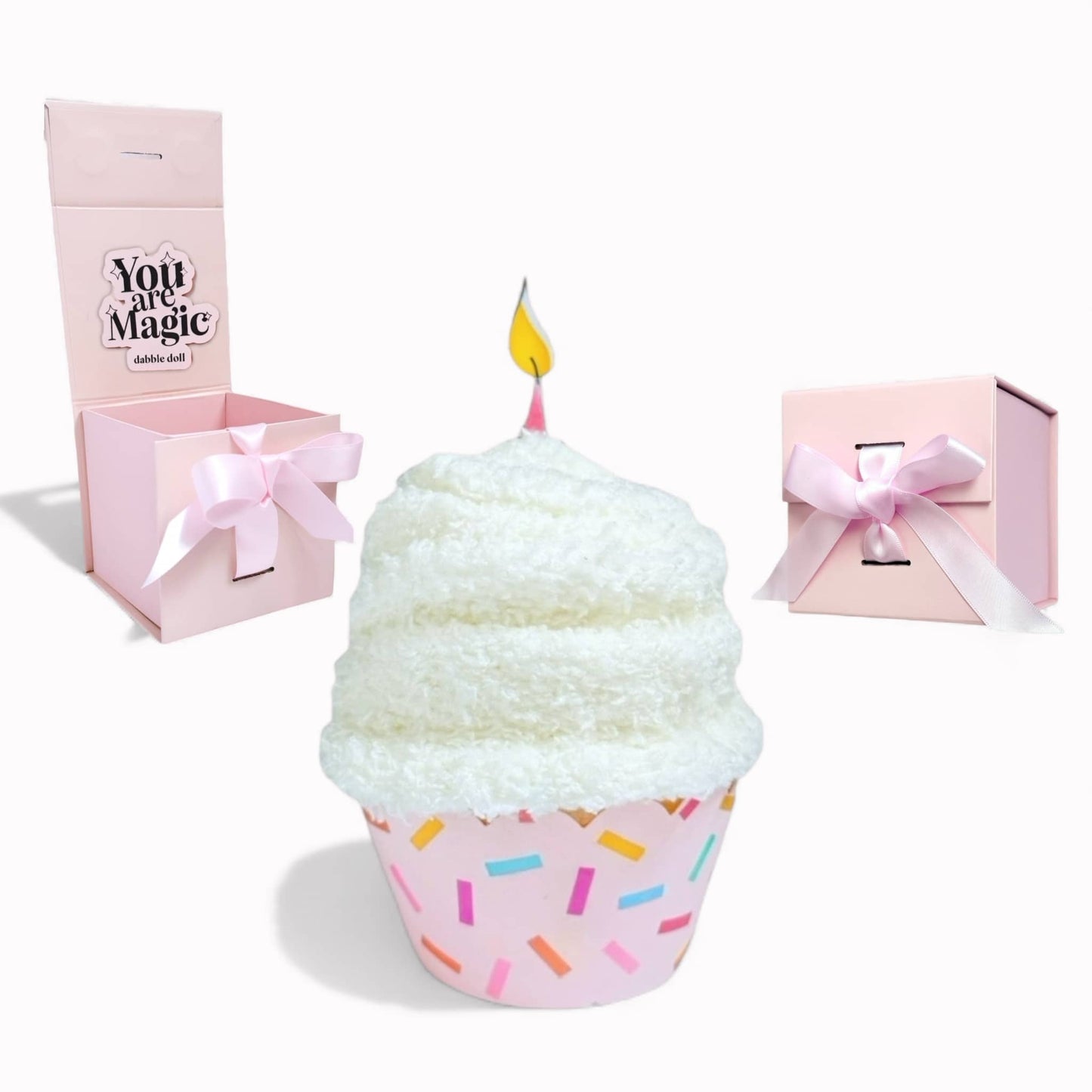 Birthday Cupcake Socks with Gift Box Surprise