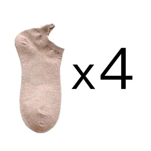 Cute Heart Design 4 Pairs Socks For Women Fashion Spring Cotton Modern Girls Casual Outdoor Socks For Women