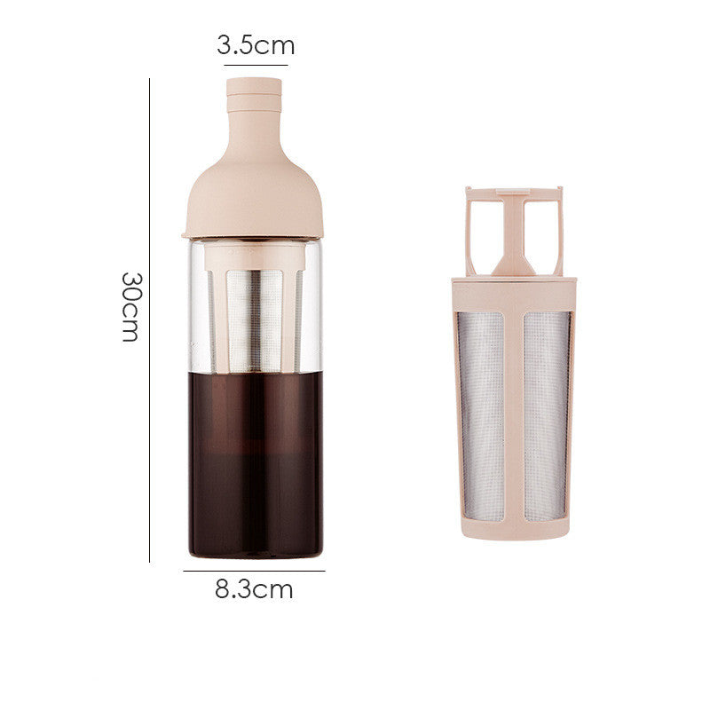 Glass Coffee Pot Mocha Cold Brew Cafetera Filter Coffee Pot Tea Infuser-6