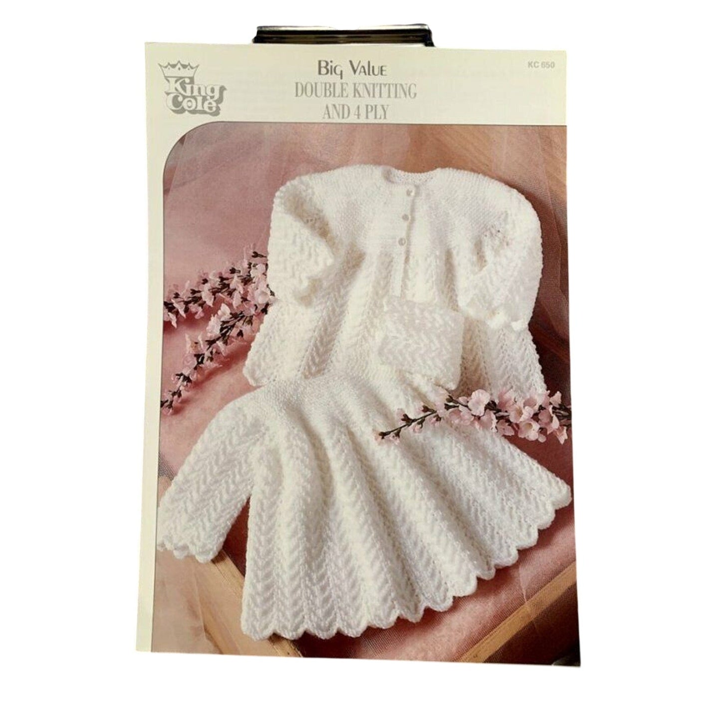 New King Cole KC650 Big Value DK Baby Dress & Coat Sweater Knitting Pattern