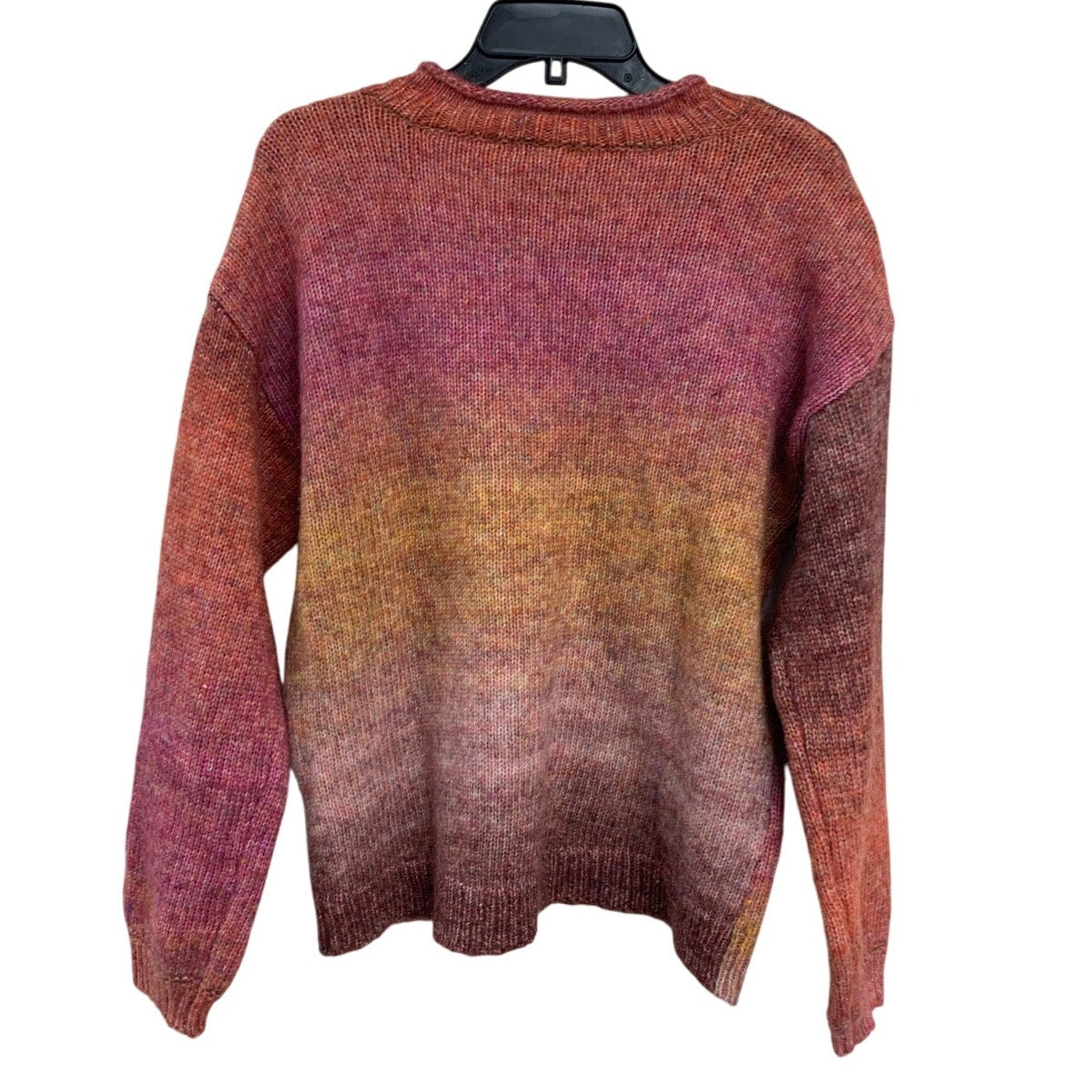 Briggs Womens Medium Long Sleeve V Neck Ombre PolyAcrylic Wool Blend Sweater