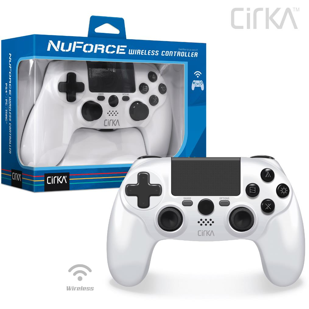 Безжичен контролер Cirka NuForce M07526-WH, PS4/PC/Mac, Бял (M07526-WH)-0