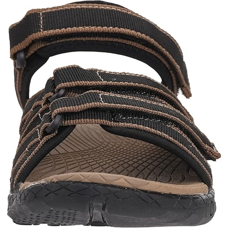 New Whitin Womens Size 10 Black Brown Hiking Sandals Arch Support Open Toe Shoes