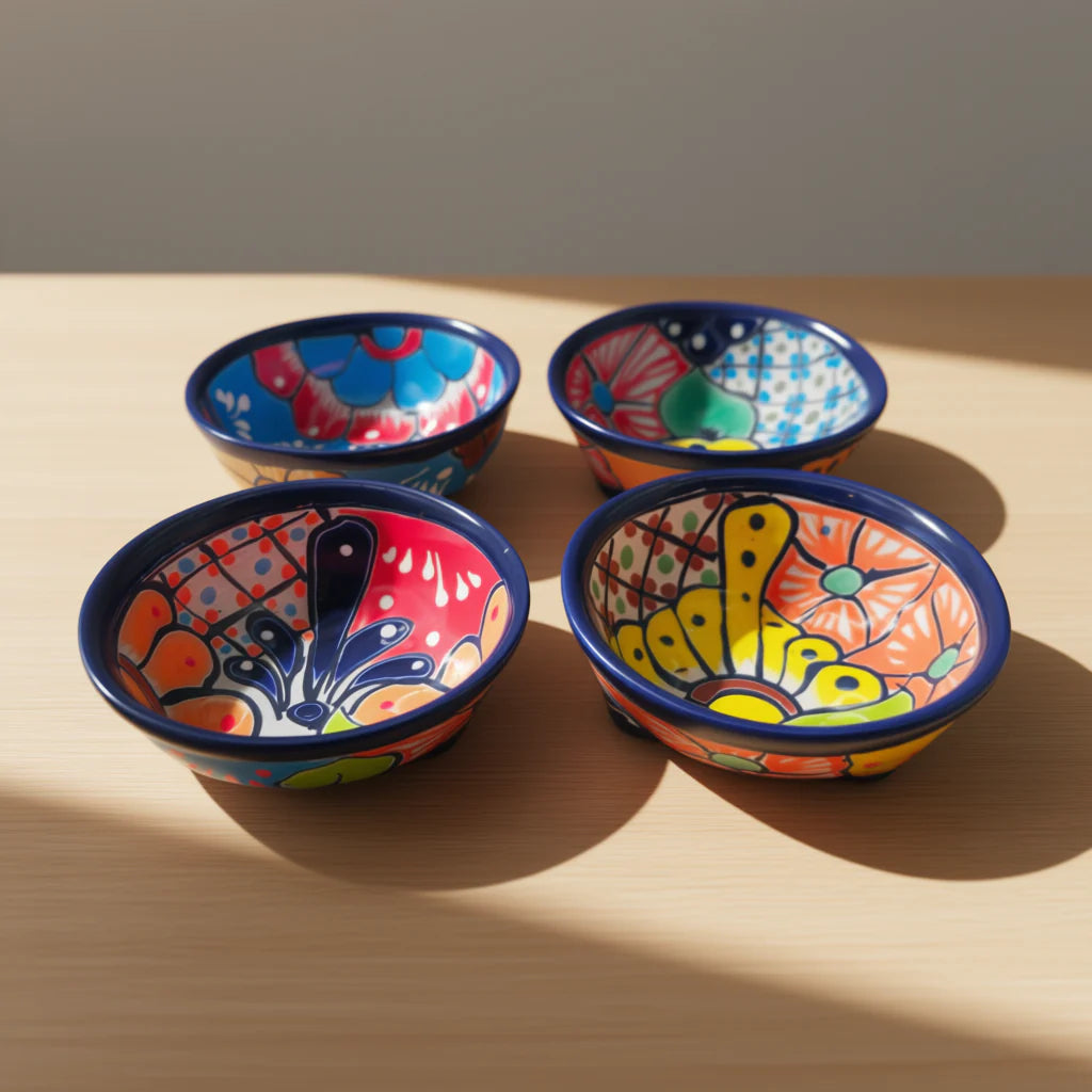 Talavera Ceramic Salsa Bowl | Handcrafted Mexican Dish