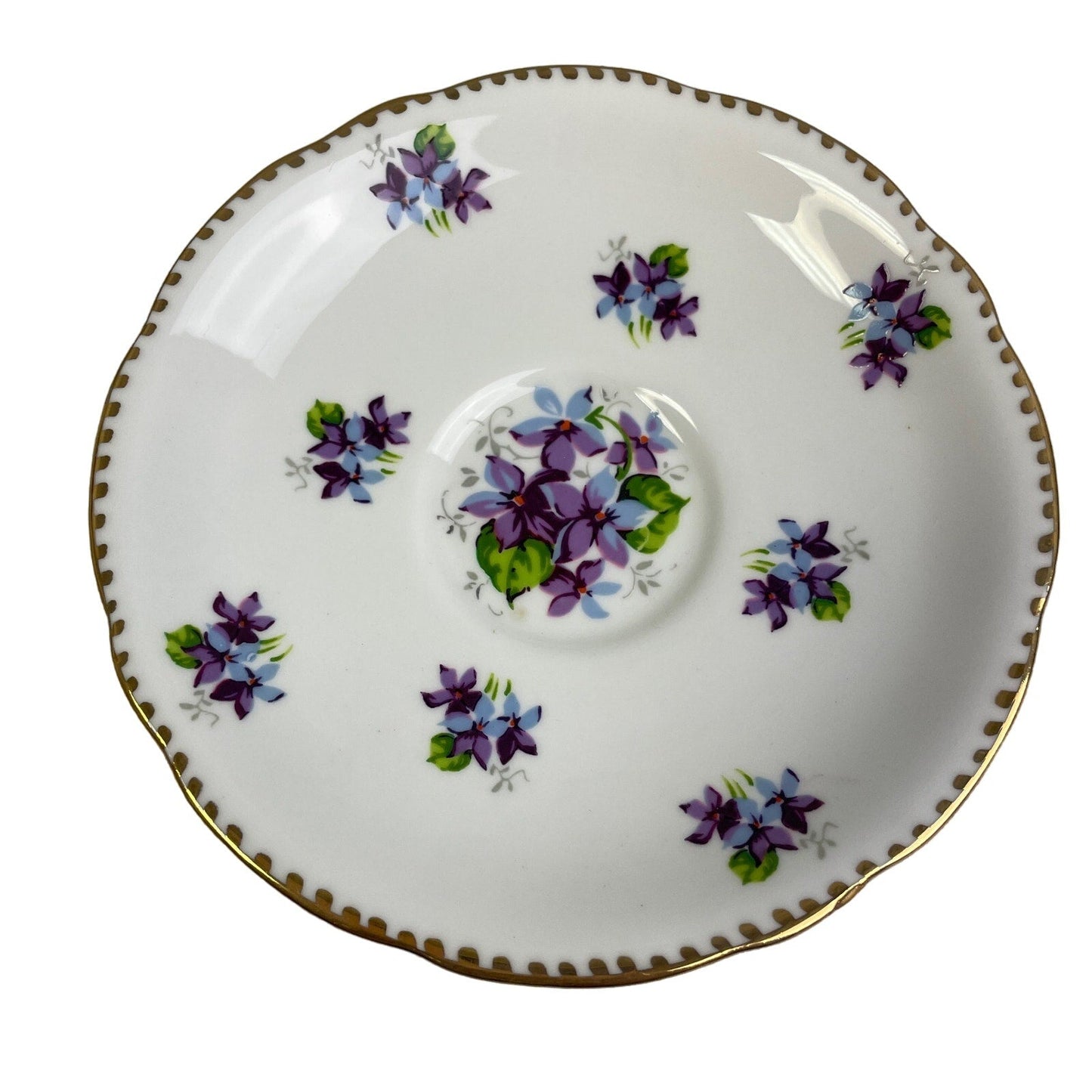 Vintage Royal Stafford Sweet Violets England Saucer Cup Bone China Teacup Set