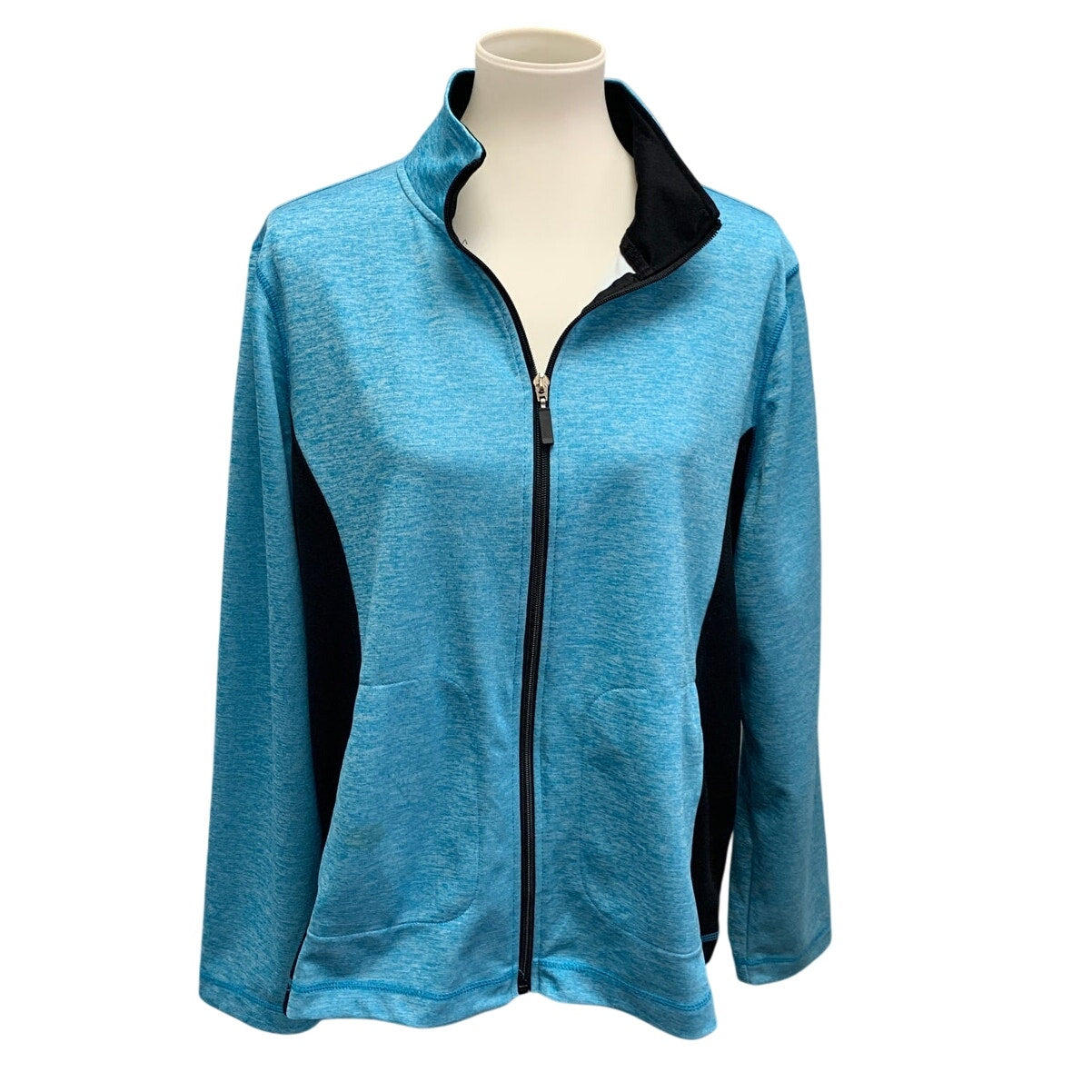 Hand Printed Upcycled Womens Plus Size 1X PRAY Leopard Print Athletic Zip Jacket