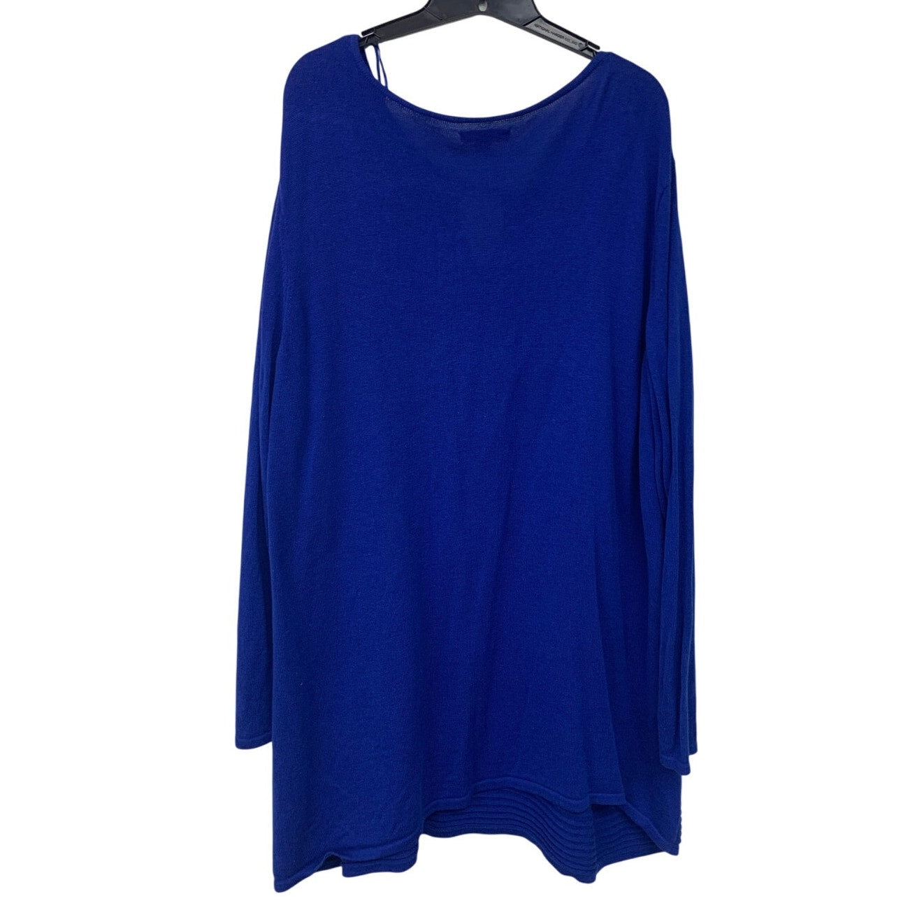 Dana Buchman Womens Plus Size 2X Long Sleeve KeyHole Textured Stripe Sweater Top
