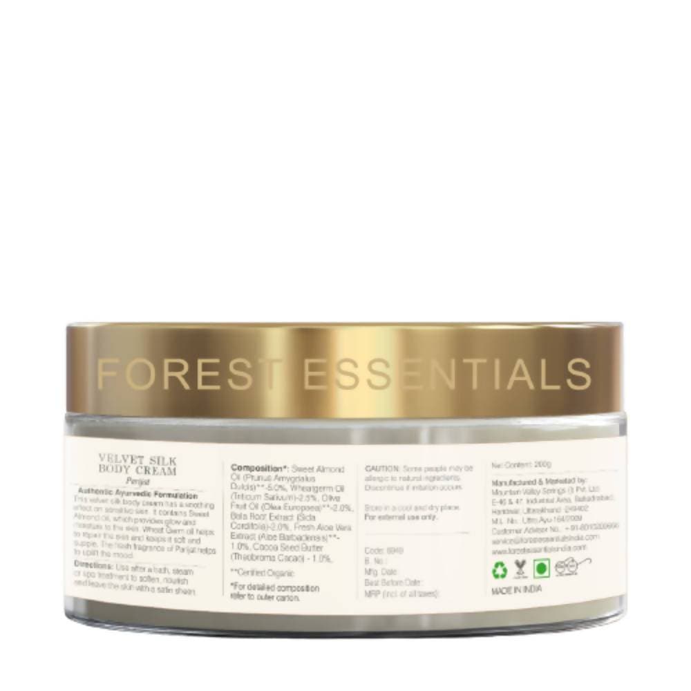 Forest Essentials Velvet Silk Body Cream Parijat