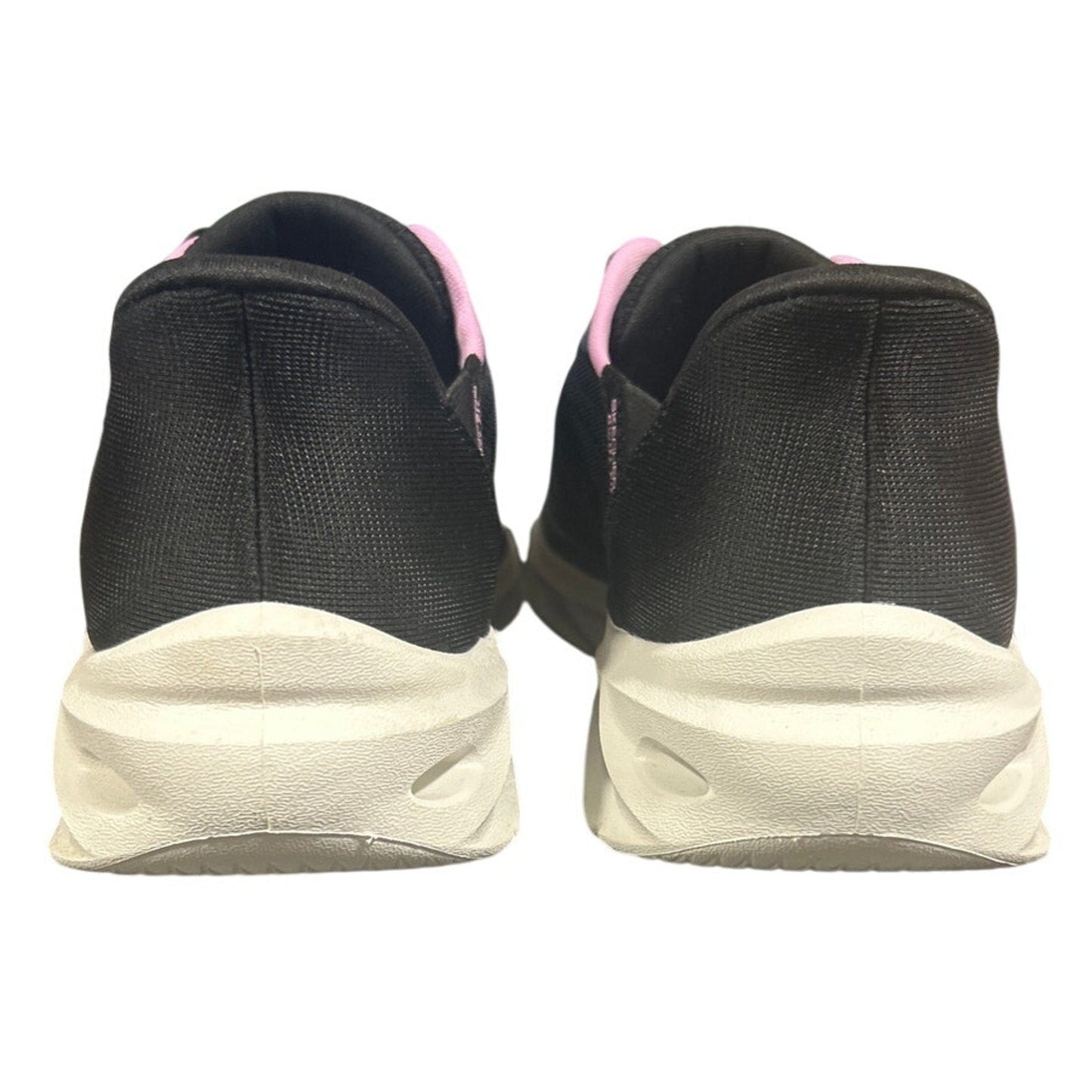 Skechers Womens Size 10 Black Pink Mesh Hands Free Swift Fit Shoes w Box