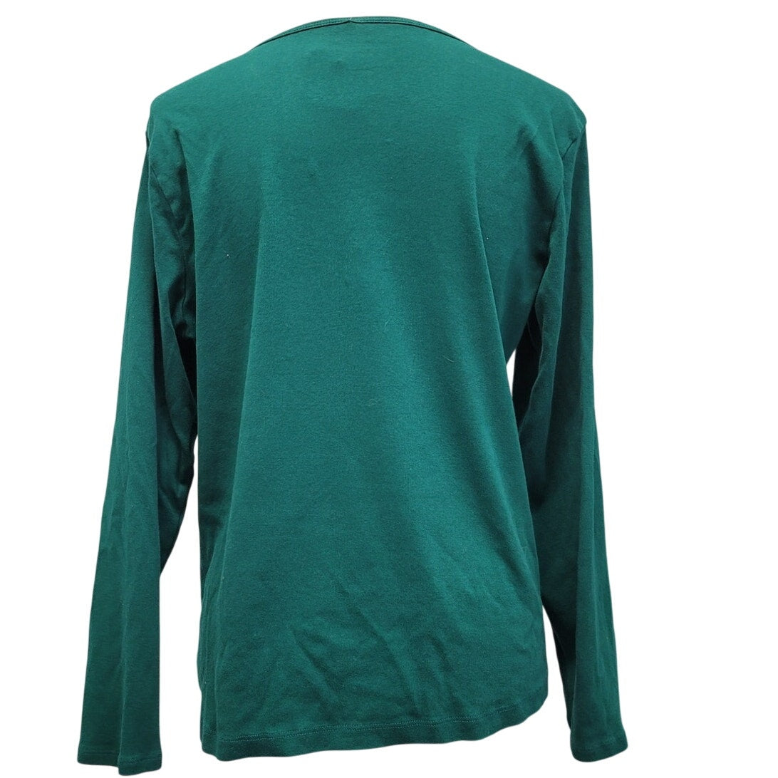 Hand Printed Upcycled XXL Pleurotus Spodoleucus Oyster Mushroom Long Sleeve Tee