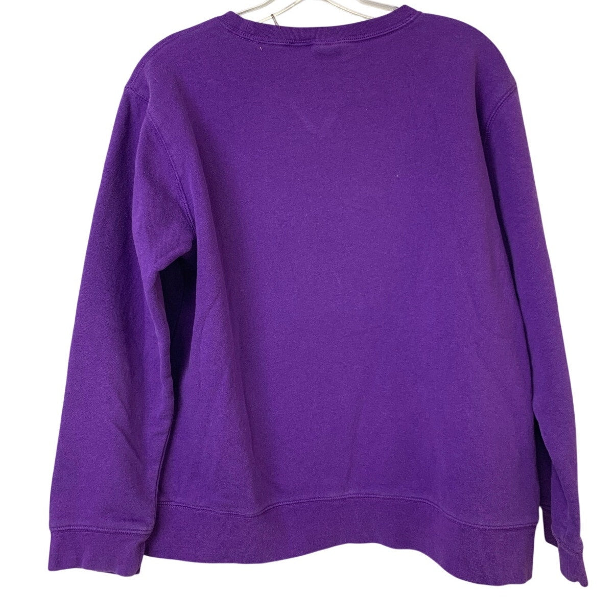 Upcycled Hand Printed Womens Medium Rainbow Equality Long Sleeve Sweatshirt